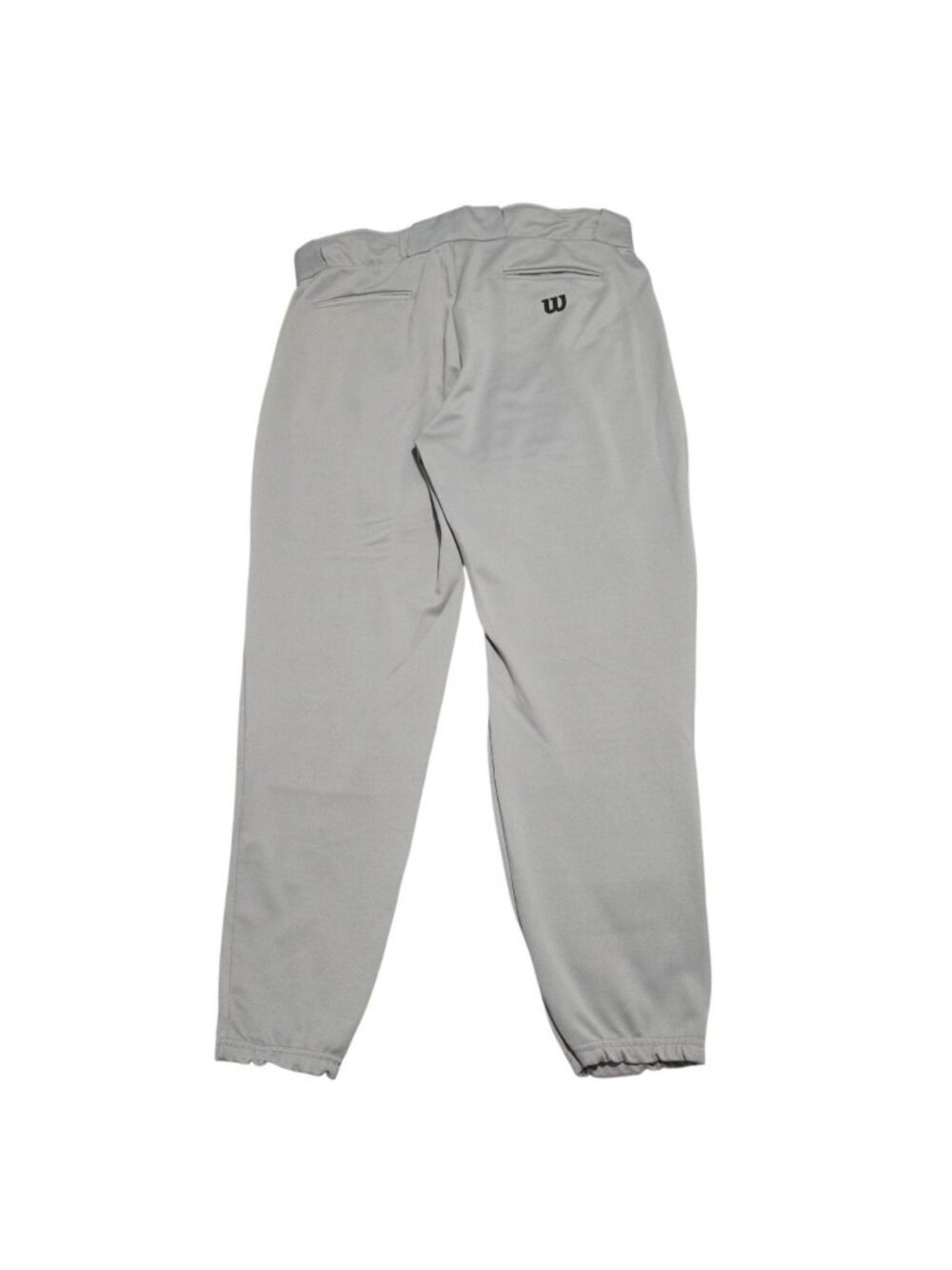 Vintage Wilson Baseball Pants Mens XL Gray Zip Elastic Waist Softball Athletic